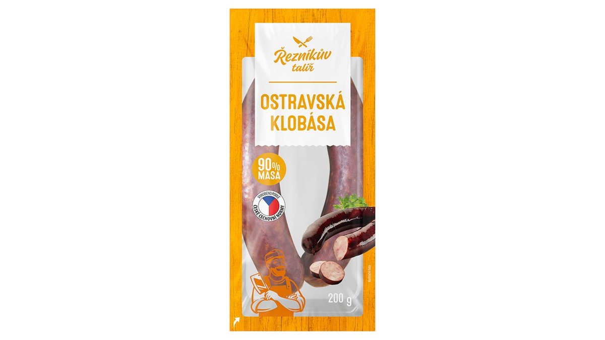 Řezníkův Talíř Ostravská klobása 200g