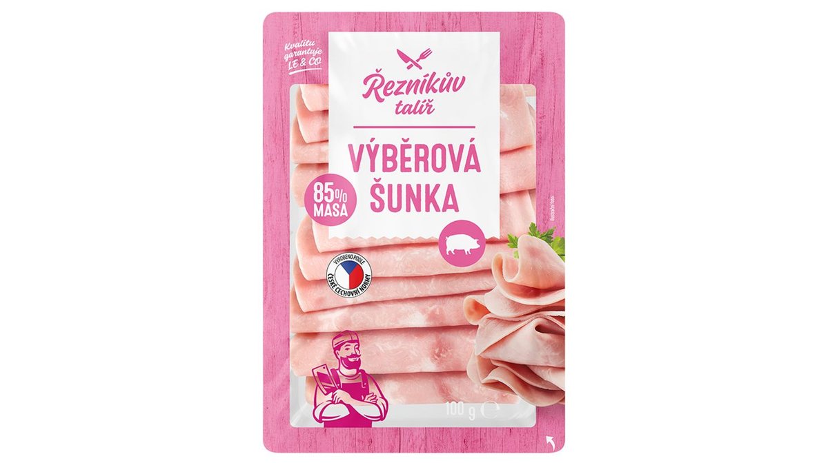 Řezníkův Talíř Výběrová šunka 100g