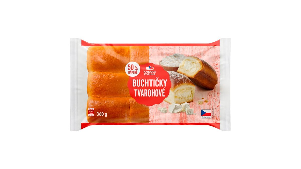 Karlova Koruna Buchtičky tvarohové 360g