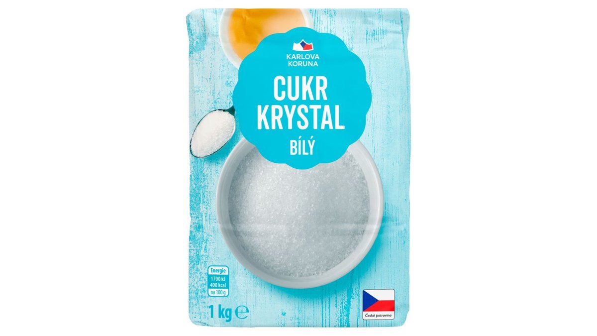 Karlova Koruna Cukr krystal bílý 1kg
