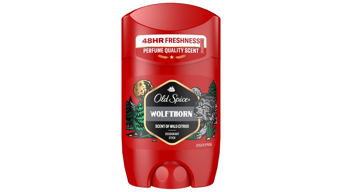 Old Spice Wolfthorn Tuhý Deodorant Pro Muže. 48hod Svěžest Bez Hliníku. 50 % Recyklovaných Plastů