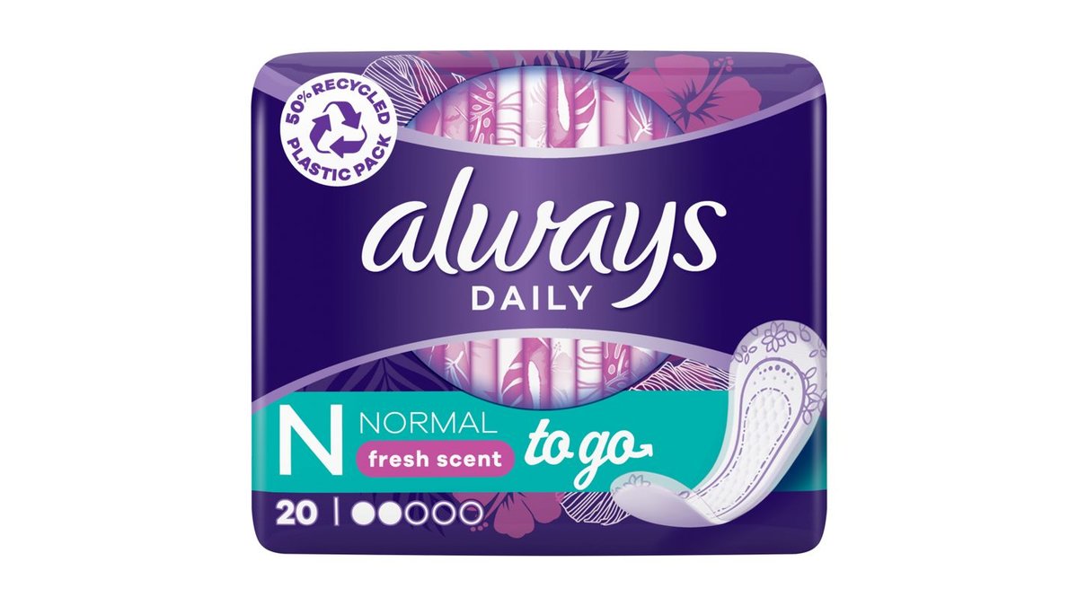Always Dailies Normal To Go Fresh Intimky 20 ks