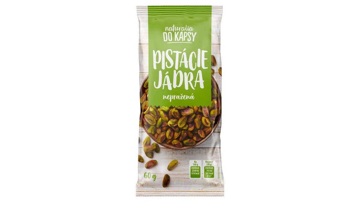 Naturalia Do kapsy Pistácie jádra nepražená 60g