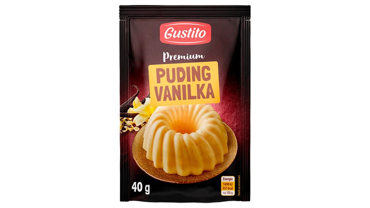 Gustito Premium puding vanilka 40g