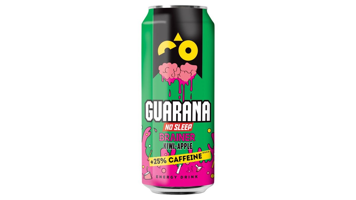 GUARANA BRAINER KIWI-APPLE CAN 0,5L