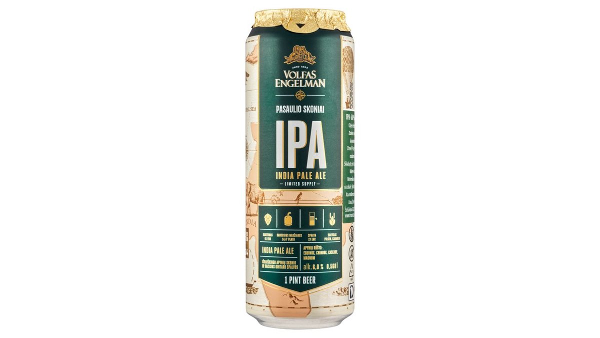Volfas Engelman IPA svetlé pivo 568 ml