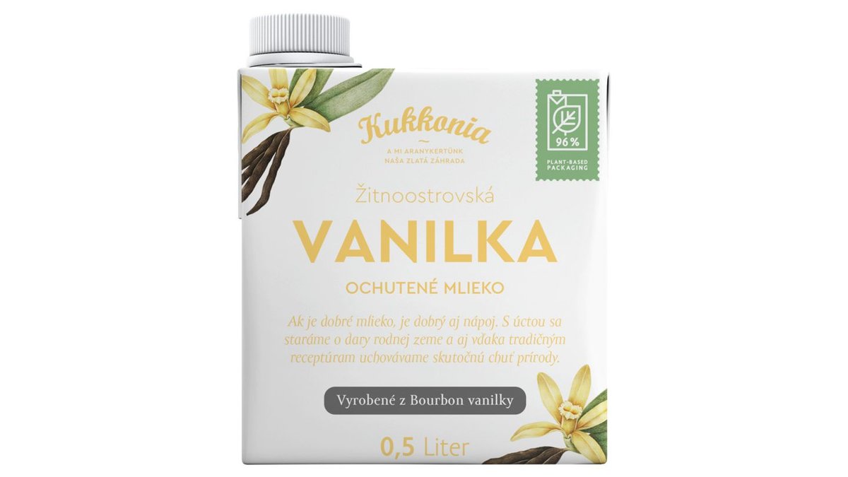 Kukkonia Ochutené mlieko vanilkové 0,5 l
