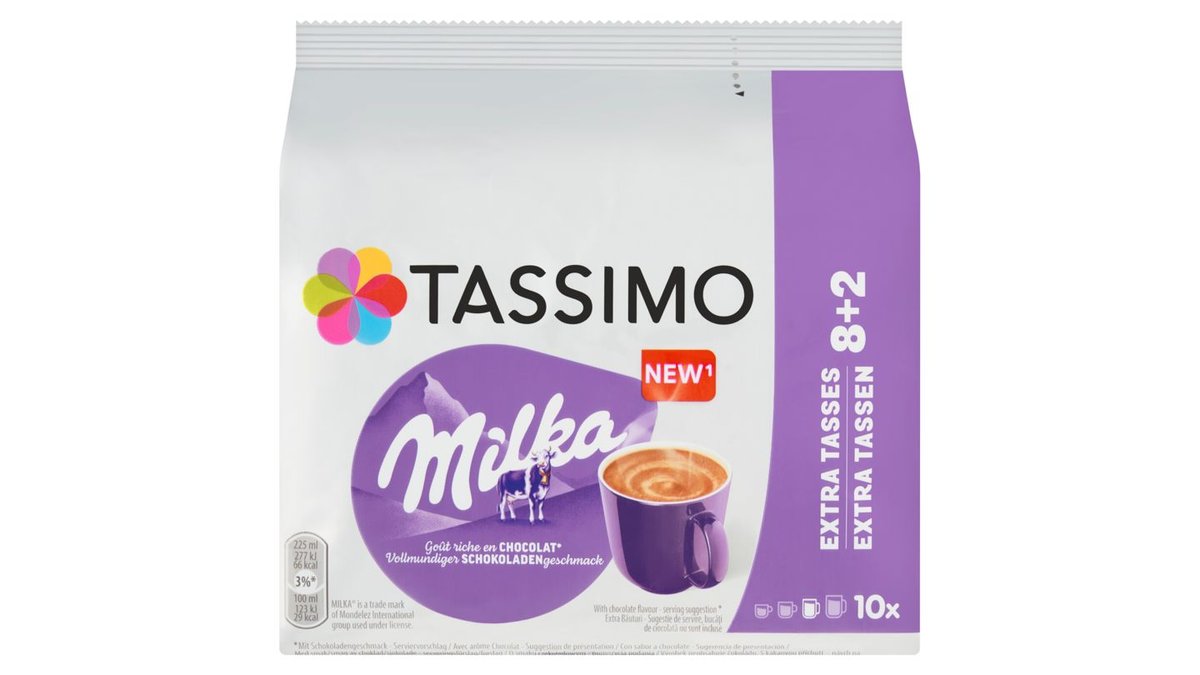 Tassimo Milka Nápoj v prášku s príchuťou kakaa 10 x 16 g (160 g)