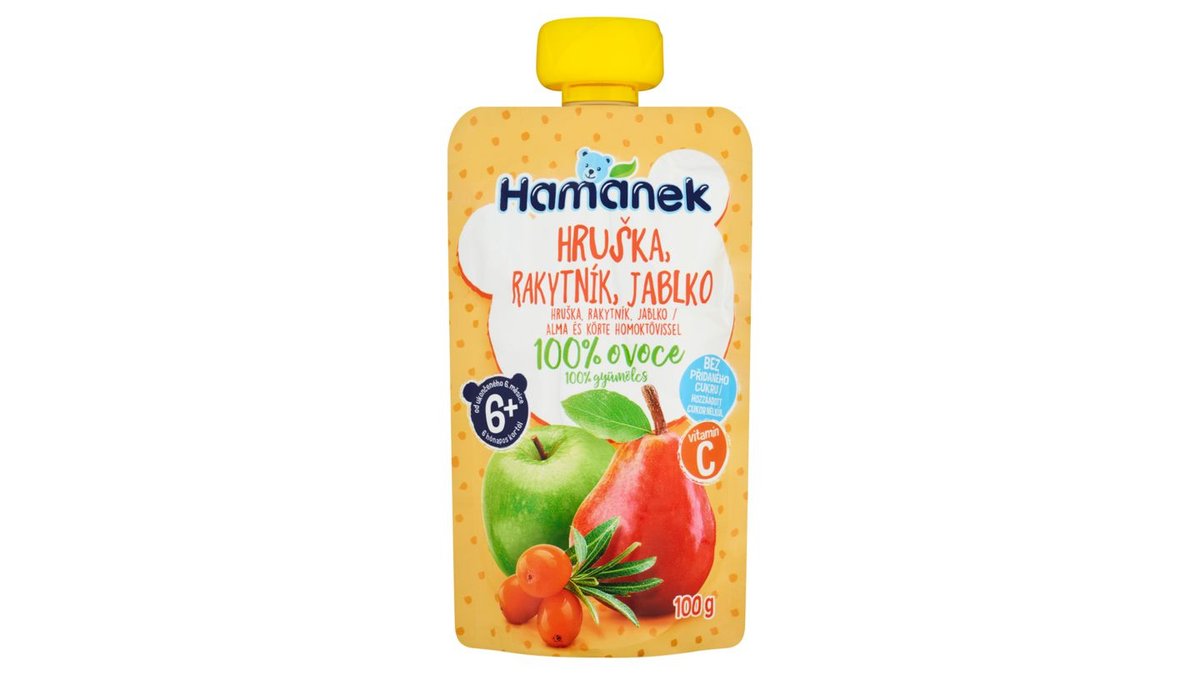 Hamánek Hruška, rakytník, jablko 100 g