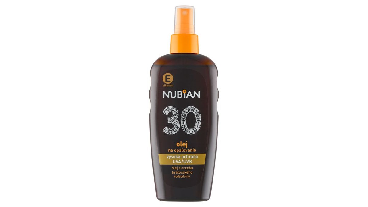 Nubian Vodeodolný olej na opaľovanie SPF 30 200 ml