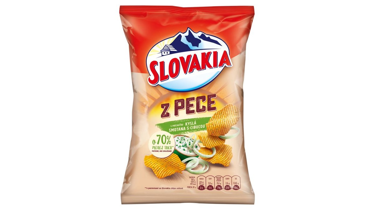 Slovakia Z Pece S príchuťou kyslá smotana s cibuľou 100 g