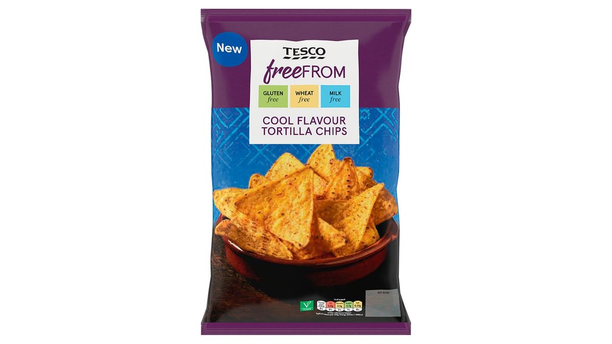 Tesco Free From Kukuričné lupienky s príchuťou cesnaku 200 g
