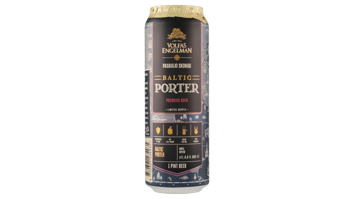 Volfas Engelman Baltic Porter 6,0%, 0,568 l