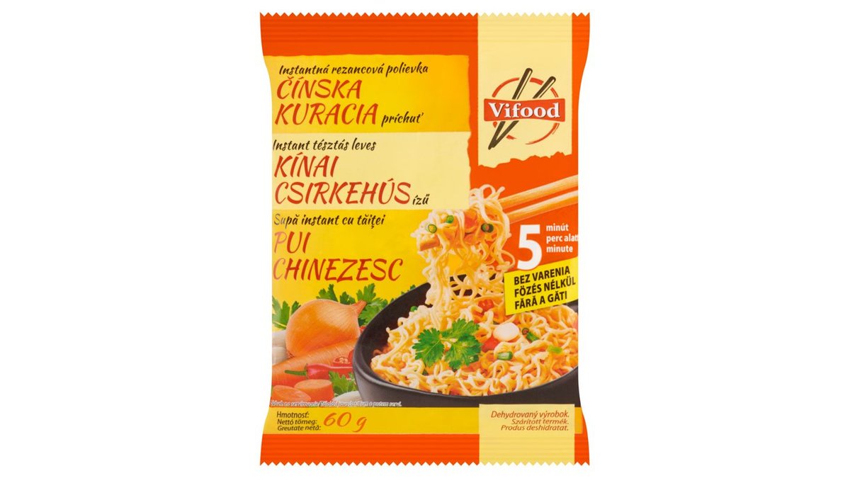 Vifood Instantná rezancová polievka čínska kuracia príchuť 60 g