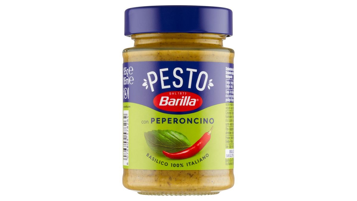 Barilla Pesto omáčka s bazalkou a čili papričkami, 195 g