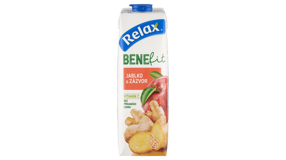 RELAX Benefit jablko a zázvor 1l