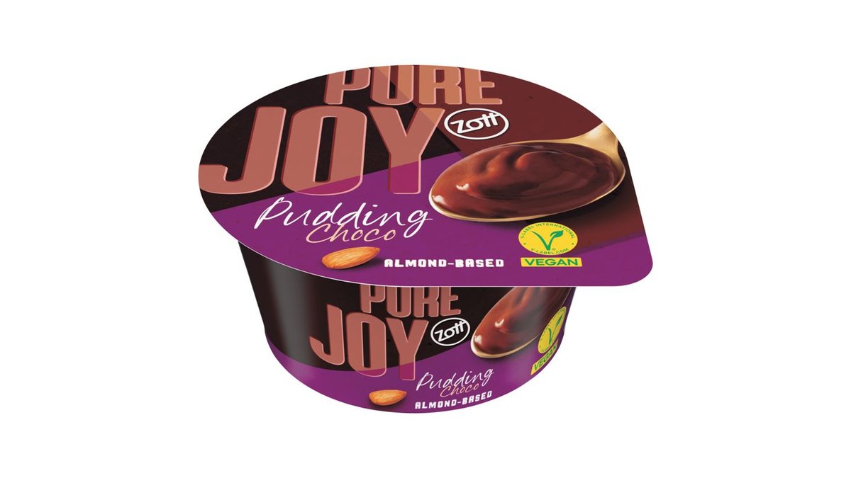 Zott Pure Joy Čokoládový puding na mandľovej báze 140 g