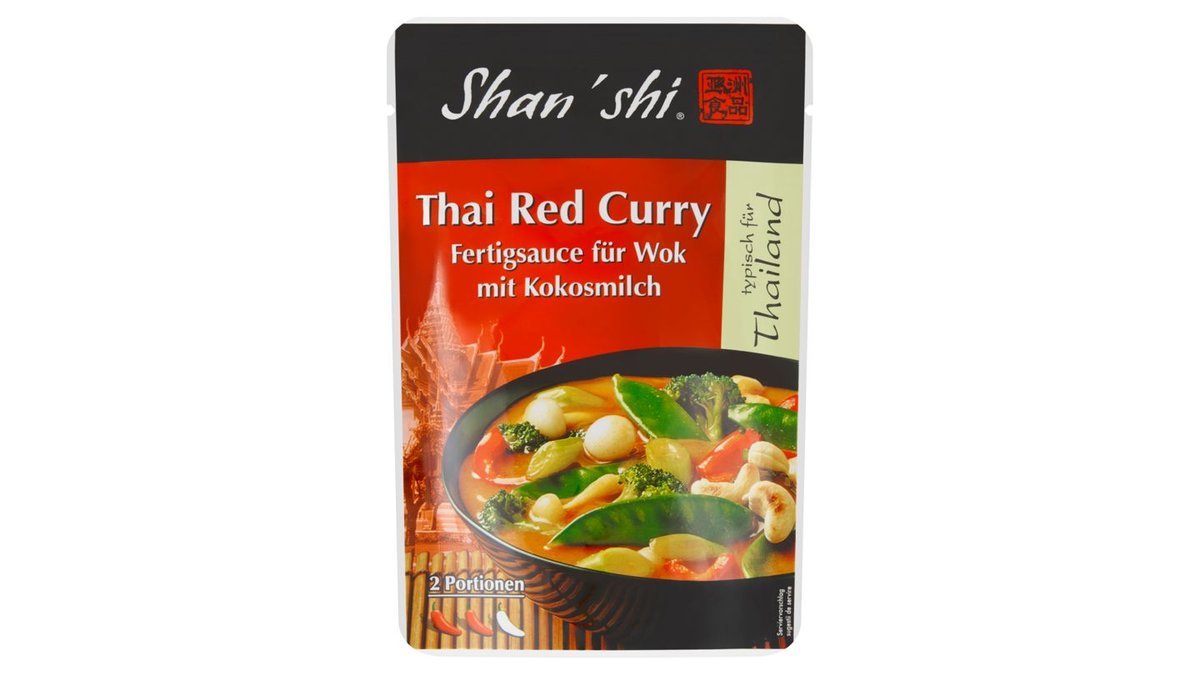 Shan'shi Studená hotová omáčka s kokosovým mliekom pre wok mierne štipľavá 120 g