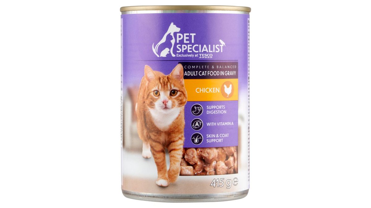 Pet Specialist Kompletné krmivo pre dospelé mačky kúsky s kuracinou v omáčke 415 g