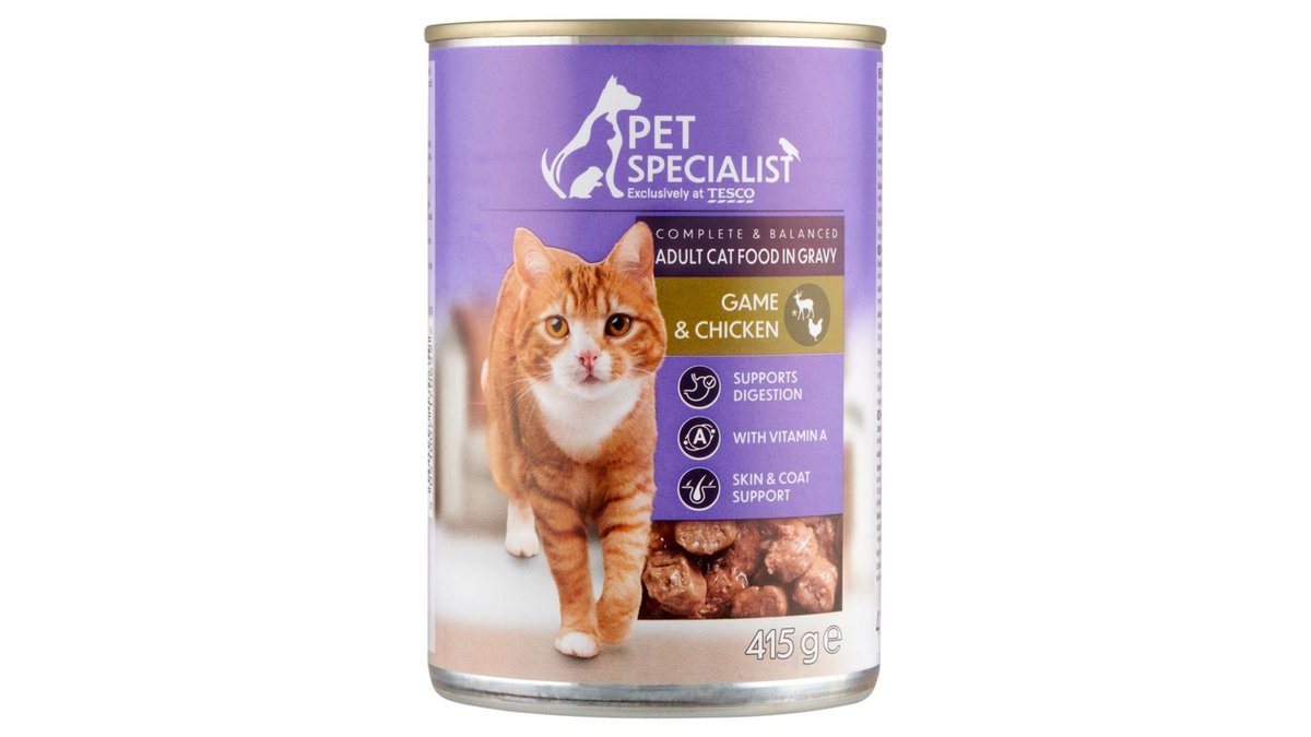 Pet Specialist Kompletné krmivo pre dospelé mačky kúsky so zverinou a kuracinou v omáčke 415 g