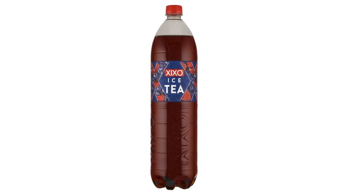 Xixo Ice Tea nesýtený nápoj s príchuťou maliny a čučoriedky s extraktom z čierneho čaju 1,5 l