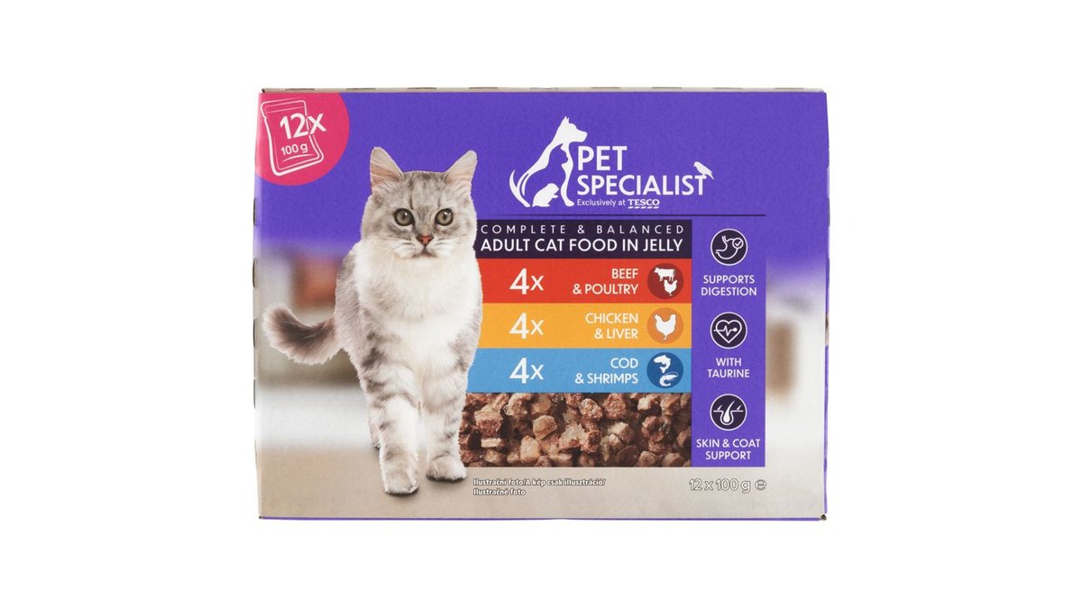Pet Specialist Kompletné krmivo pre dospelé mačky v želé 12 x 100 g (100 g)