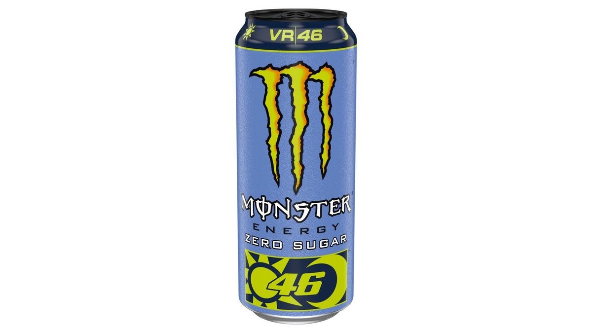 Monster Energy Valentino Rossi Zero Sugar sýtený energetický nápoj, 500 ml