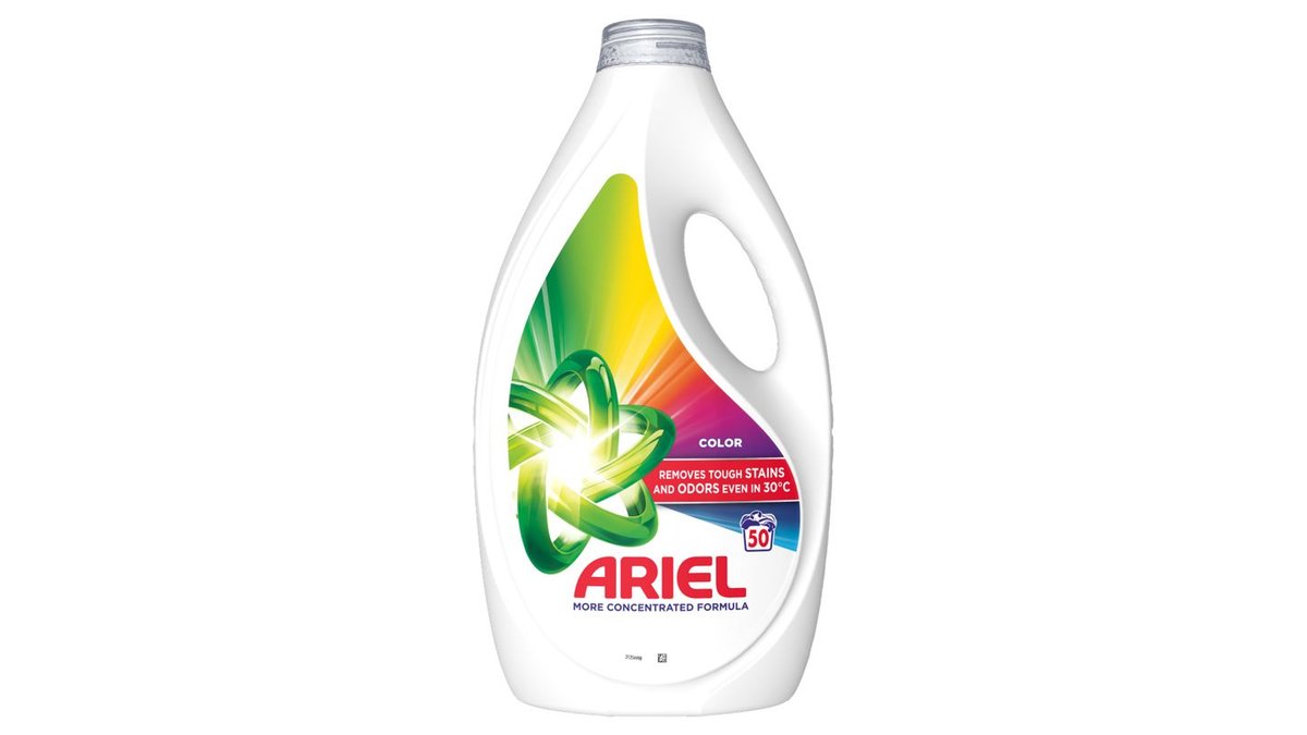 Ariel Tekutý prací prostriedok, 50 praní, Na farebnú bielizeň