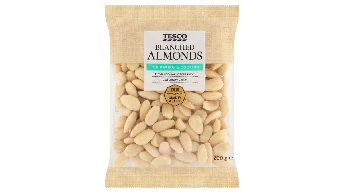 Tesco Mandle jadrá blanšírované 200 g