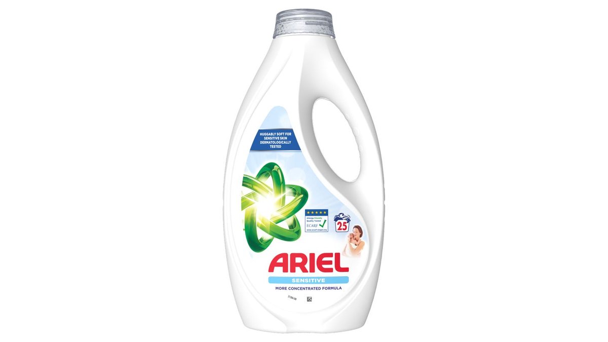 Ariel Tekutý prací prostriedok, 25 praní, Sensitive