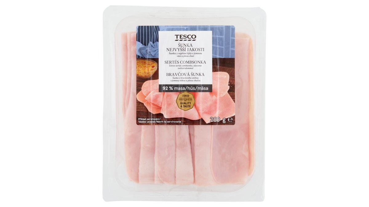 Tesco Bravčová šunka 200 g