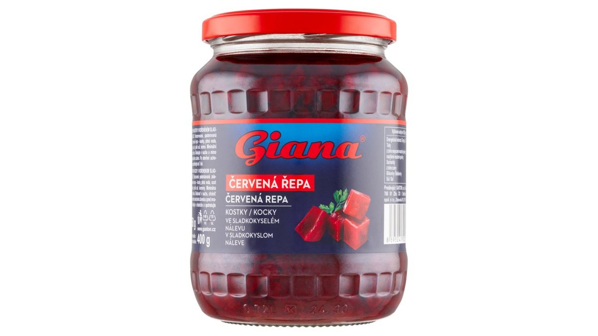Giana Červená repa kocky v sladkokyslom náleve 660 g