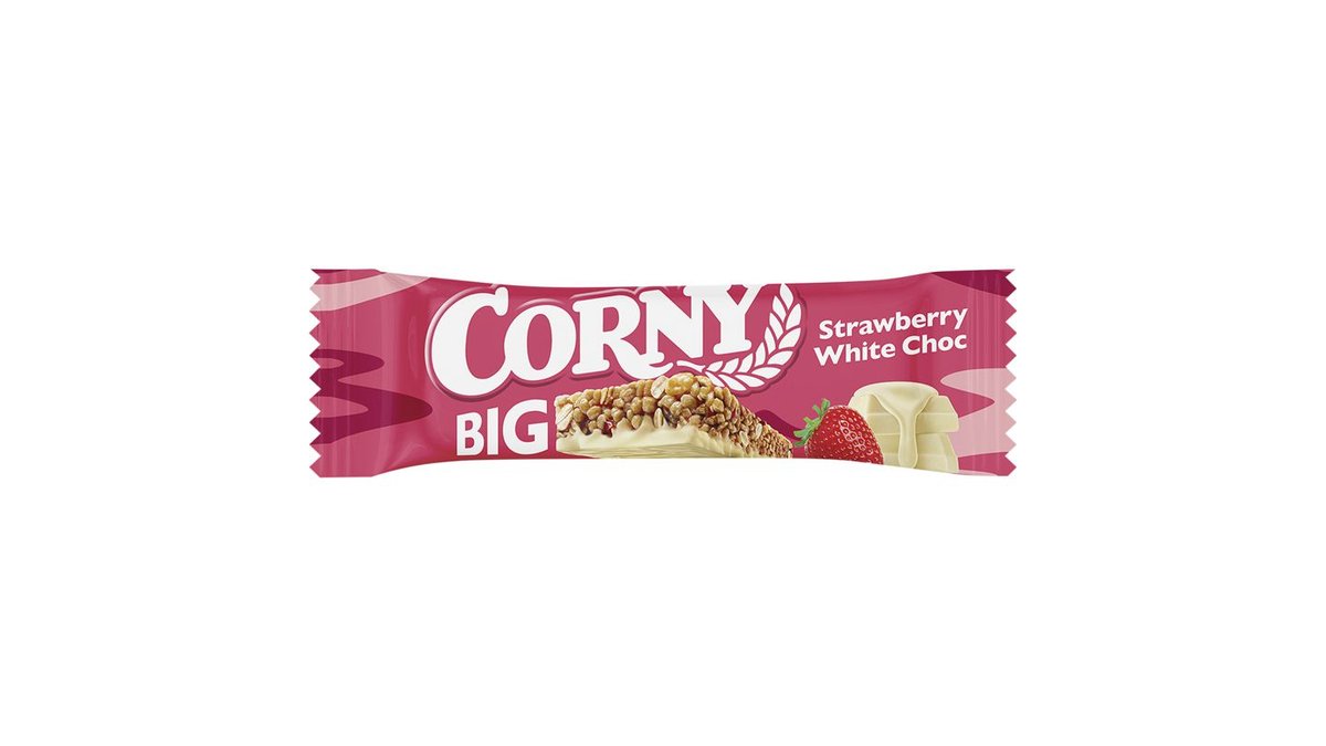 Corny Big Cereálna tyčinka s jahodami v bielej čokoláde 40 g