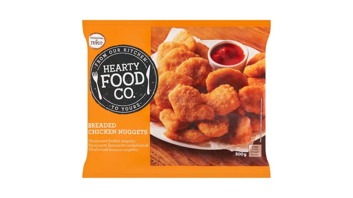 Hearty Food Co. Obalované kuřecí nugetky 500g