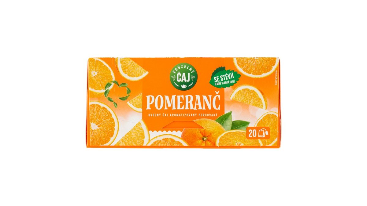 Kouzelný čaj Pomeranč ovocný čaj aromatizovaný porcovaný 20 x 2g (40g)