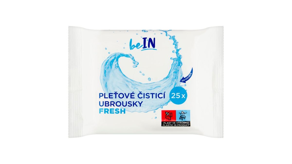 BeIn Fresh pleťové čisticí ubrousky 25 ks