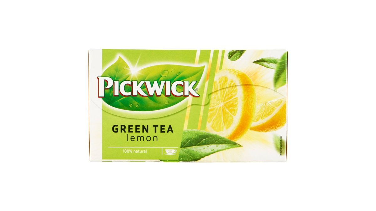 Pickwick Zelený čaj aromatizovaný s citronovým oplodím 20 x 2g (40g)