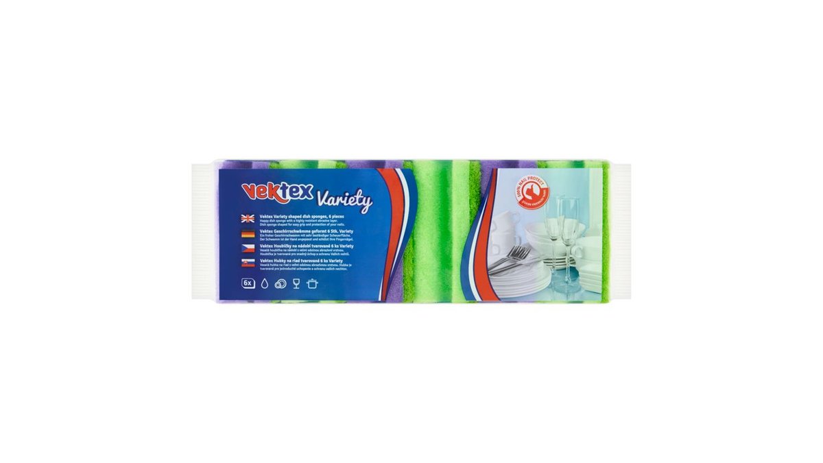 Vektex Variety houbičky na nádobí tvarované 6 ks
