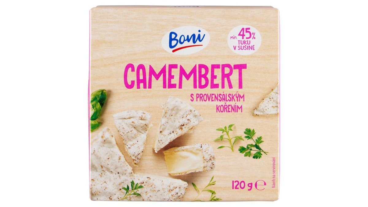 Boni Camembert s provensálským kořením 120g