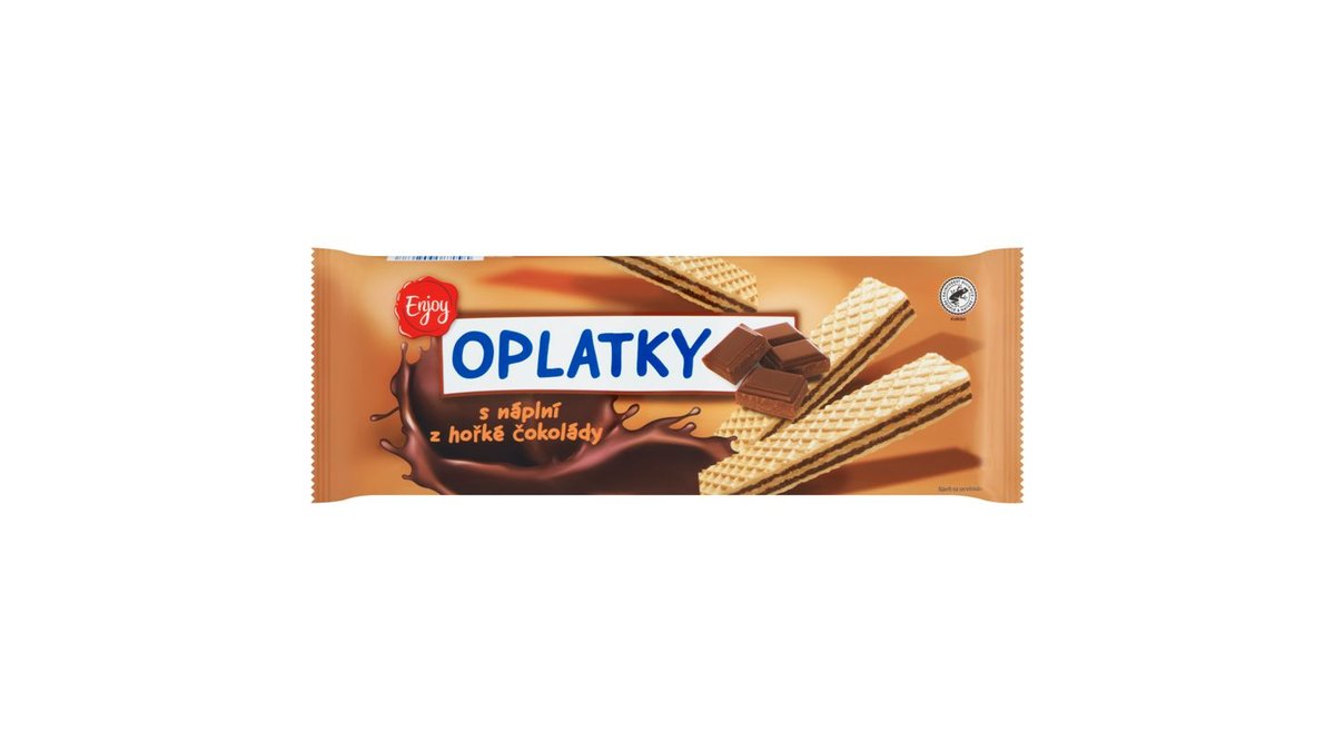 Enjoy Oplatky s náplní z hořké čokolády 175g