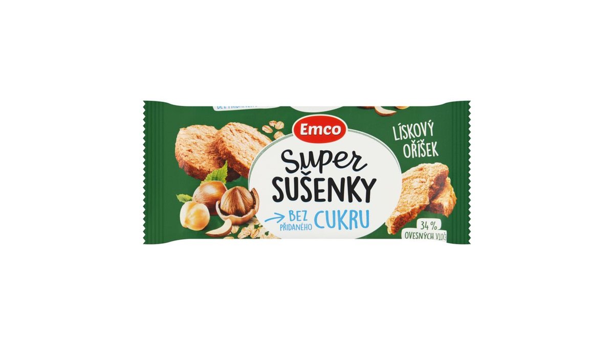 Emco Super sušenky lískový oříšek 60g
