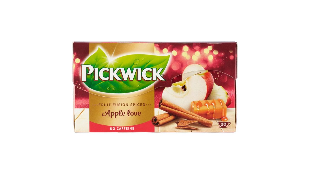 Pickwick Fruit Fusion Ovocný čaj aromatizovaný s jablky a skořicí 20 x 1,75g (35g)
