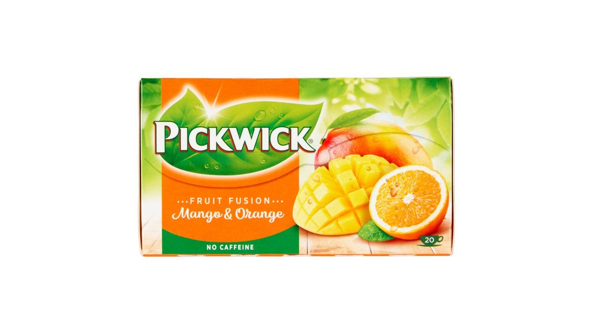 Pickwick Fruit Fusion Ovocný čaj aromatizovaný s pomerančovým oplodím a mangem 20 x 1,75g (35g)