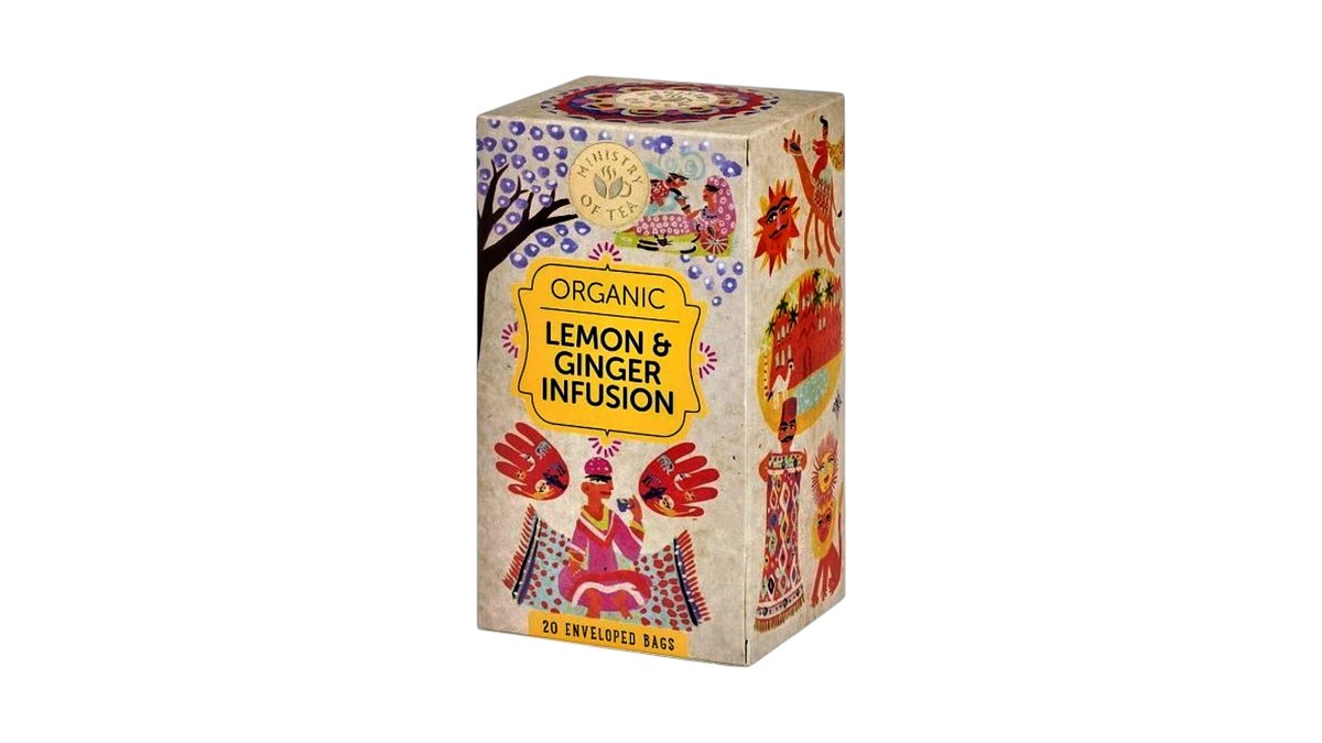 MINISTRY OF TEA, LOVE LEMON GINGER TEA 20 BAGS | Samana Bio Garden | Wolt