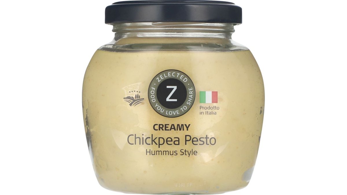 Pesto m. kikærter, Zelected 185 g