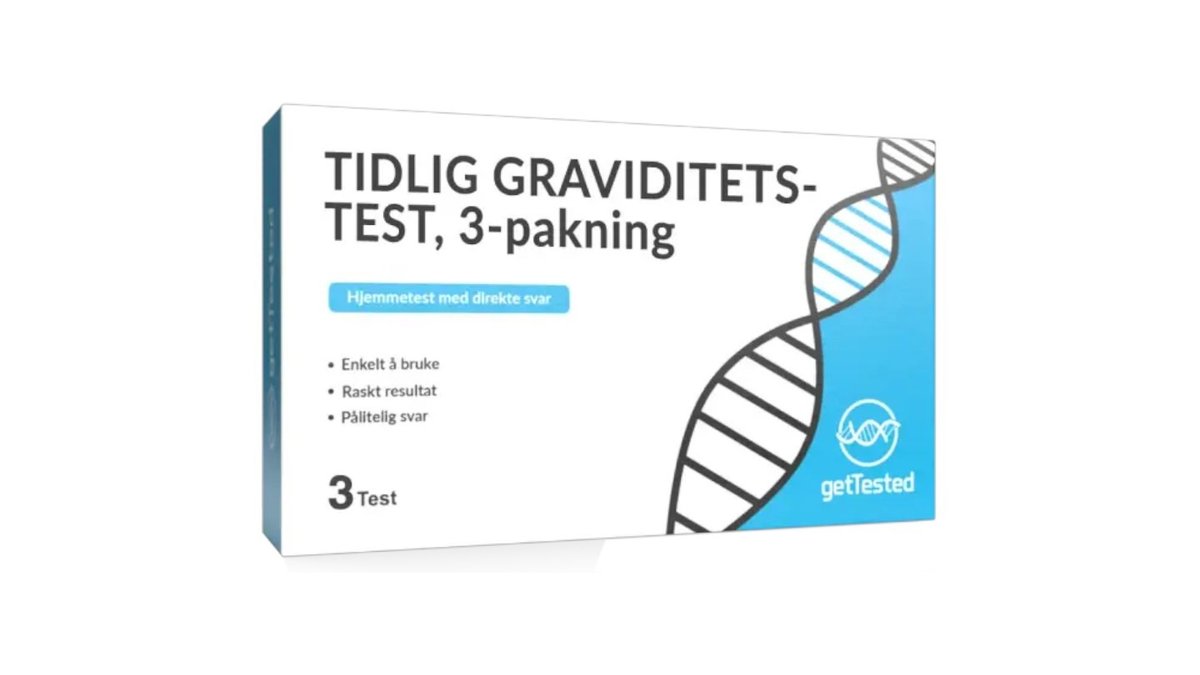 Get Tested Tidlig Graviditetstest, 3-pakk