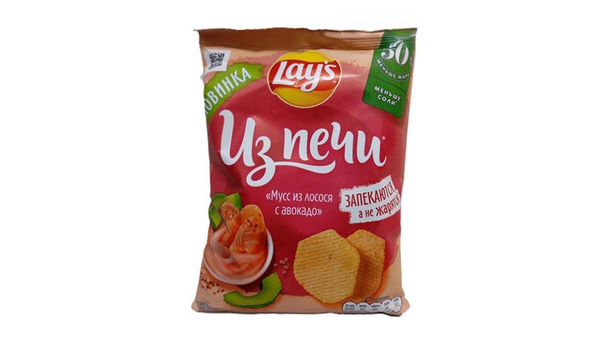 Чипсы LAYS Из печи Мусс из лосося с авокадо 81г