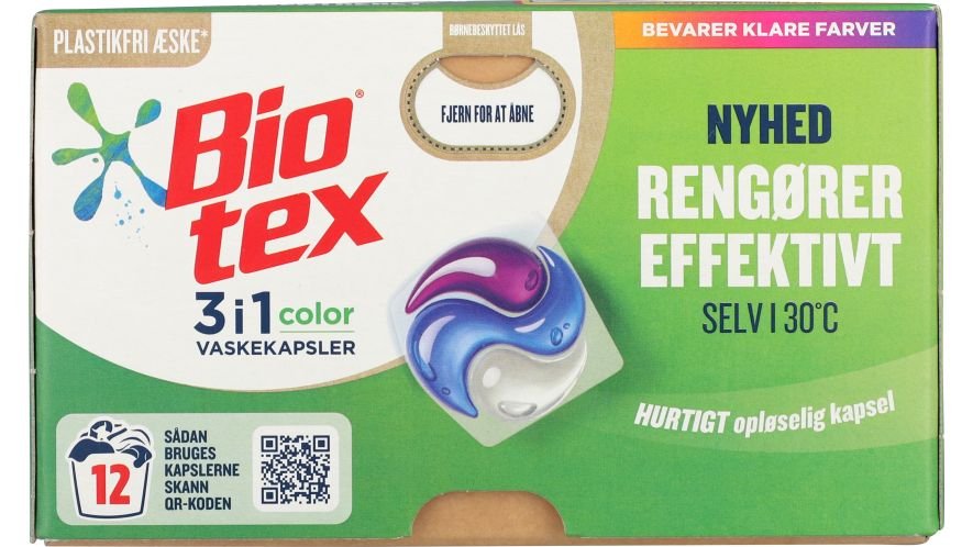 Vaskekapsler 3in1 Color, Biotex