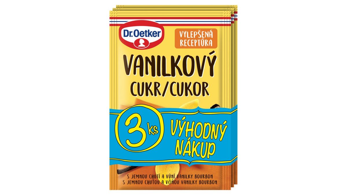 Náhled kategorie Dr. Oetker Vanilkový cukr 3 x 8g