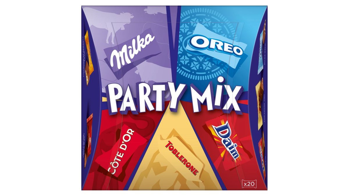 Milka bonboniéra Party Mix, mix pralinek 159g